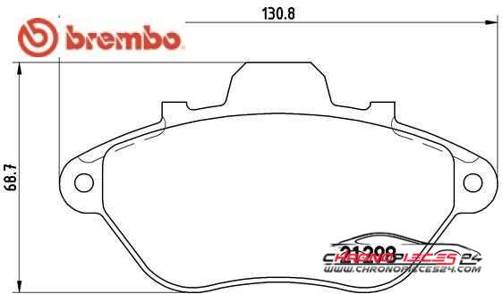 Achat de BREMBO P 61 039 Kit de plaquettes de frein, frein à disque pas chères