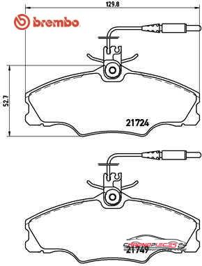 Achat de BREMBO P 61 056 Kit de plaquettes de frein, frein à disque pas chères