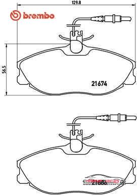 Achat de BREMBO P 61 057 Kit de plaquettes de frein, frein à disque pas chères