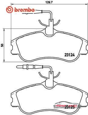 Achat de BREMBO P 61 060 Kit de plaquettes de frein, frein à disque pas chères