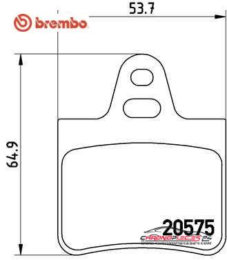 Achat de BREMBO P 61 062 Kit de plaquettes de frein, frein à disque pas chères