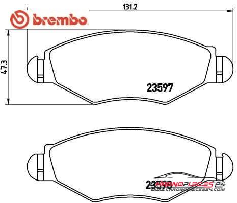 Achat de BREMBO P 61 063 Kit de plaquettes de frein, frein à disque pas chères