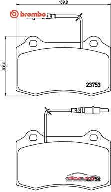 Achat de BREMBO P 61 064 Kit de plaquettes de frein, frein à disque pas chères