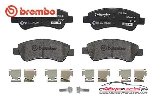 Achat de BREMBO P 61 066X Kit de plaquettes de frein, frein à disque pas chères