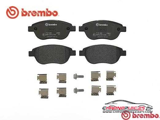 Achat de BREMBO P 61 068X Kit de plaquettes de frein, frein à disque pas chères