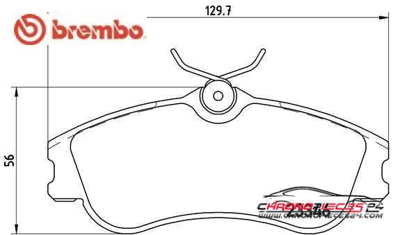 Achat de BREMBO P 61 069 Kit de plaquettes de frein, frein à disque pas chères