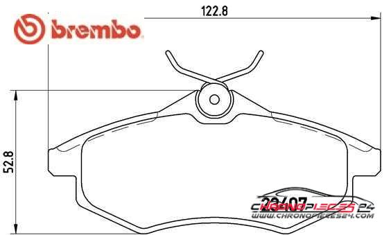 Achat de BREMBO P 61 074 Kit de plaquettes de frein, frein à disque pas chères