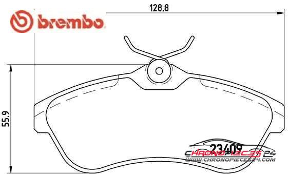 Achat de BREMBO P 61 075 Kit de plaquettes de frein, frein à disque pas chères