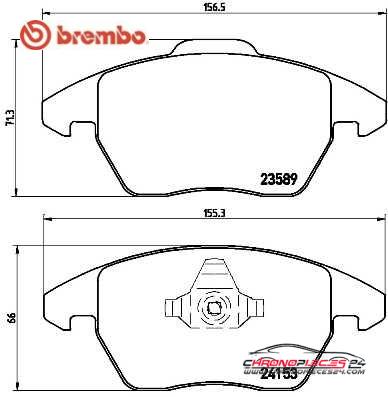 Achat de BREMBO P 61 076 Kit de plaquettes de frein, frein à disque pas chères