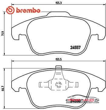 Achat de BREMBO P 61 086 Kit de plaquettes de frein, frein à disque pas chères