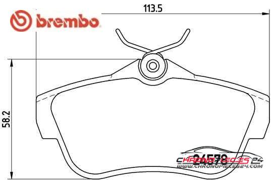 Achat de BREMBO P 61 095 Kit de plaquettes de frein, frein à disque pas chères