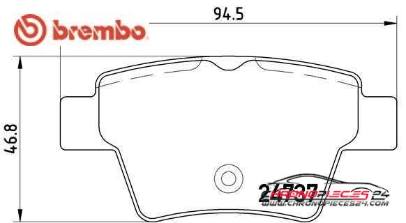 Achat de BREMBO P 61 100 Kit de plaquettes de frein, frein à disque pas chères