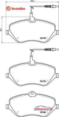 Achat de BREMBO P 61 119 Kit de plaquettes de frein, frein à disque pas chères