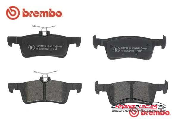 Achat de BREMBO P 61 121 Kit de plaquettes de frein, frein à disque pas chères