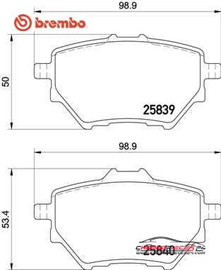 Achat de BREMBO P 61 122 Kit de plaquettes de frein, frein à disque pas chères