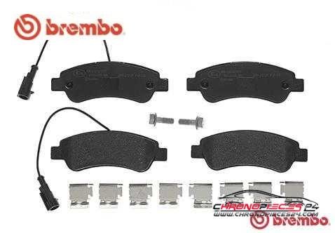 Achat de BREMBO P 61 125 Kit de plaquettes de frein, frein à disque pas chères