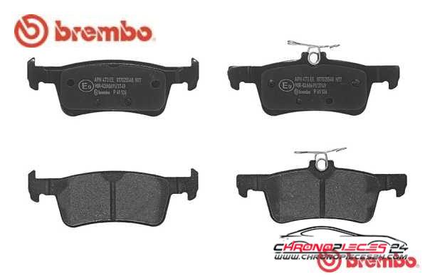 Achat de BREMBO P 61 126 Kit de plaquettes de frein, frein à disque pas chères