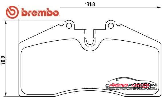 Achat de BREMBO P 65 005 Kit de plaquettes de frein, frein à disque pas chères