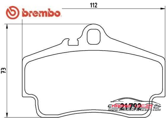 Achat de BREMBO P 65 008 Kit de plaquettes de frein, frein à disque pas chères