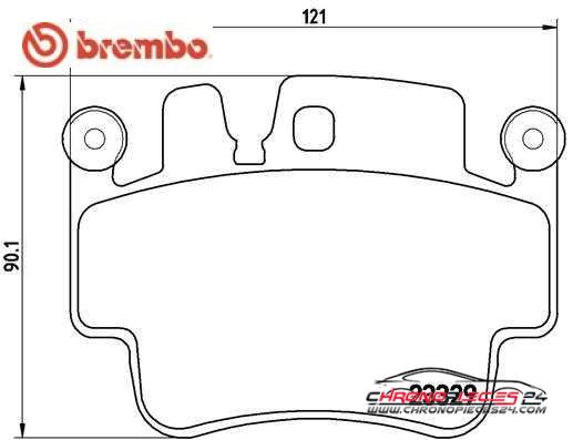 Achat de BREMBO P 65 009 Kit de plaquettes de frein, frein à disque pas chères