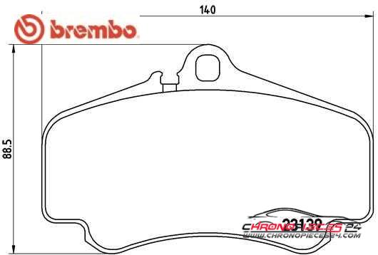 Achat de BREMBO P 65 011 Kit de plaquettes de frein, frein à disque pas chères