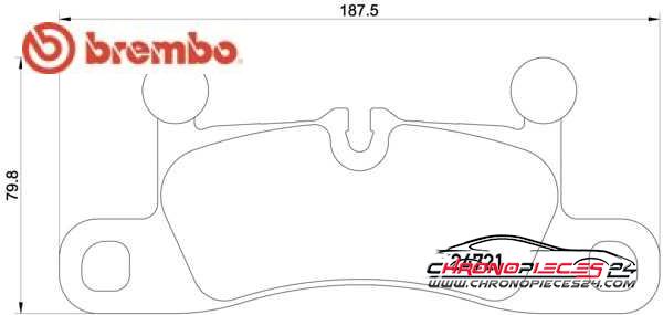 Achat de BREMBO P 65 027 Kit de plaquettes de frein, frein à disque pas chères