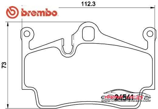 Achat de BREMBO P 65 028 Kit de plaquettes de frein, frein à disque pas chères