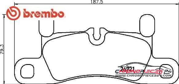 Achat de BREMBO P 65 030 Kit de plaquettes de frein, frein à disque pas chères