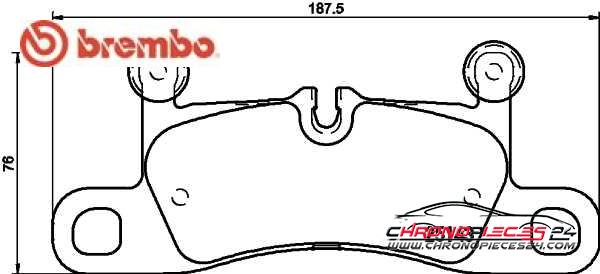 Achat de BREMBO P 65 042 Kit de plaquettes de frein, frein à disque pas chères