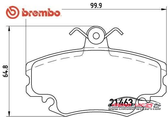 Achat de BREMBO P 68 008 Kit de plaquettes de frein, frein à disque pas chères