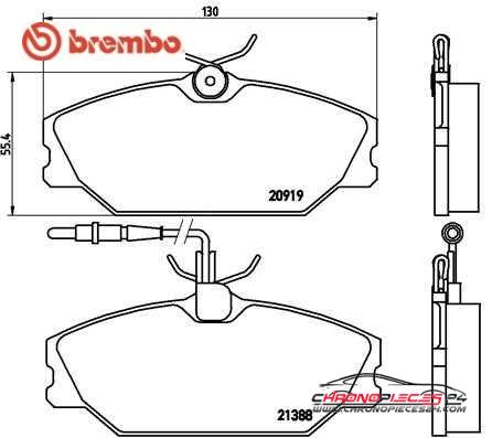 Achat de BREMBO P 68 014 Kit de plaquettes de frein, frein à disque pas chères