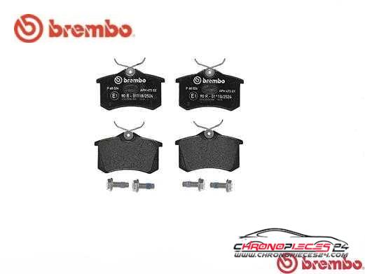 Achat de BREMBO P 68 024 Kit de plaquettes de frein, frein à disque pas chères