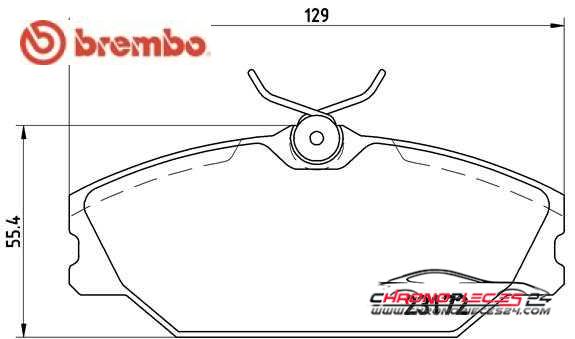 Achat de BREMBO P 68 027 Kit de plaquettes de frein, frein à disque pas chères