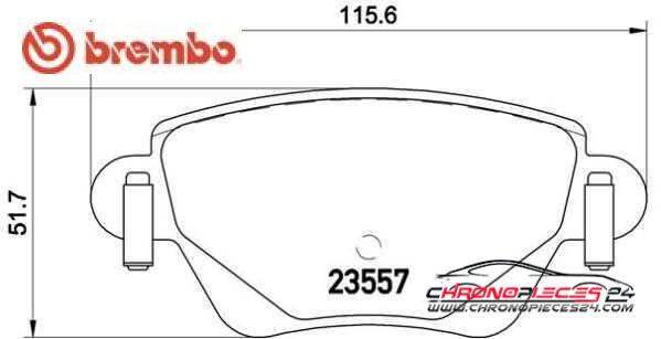 Achat de BREMBO P 68 028 Kit de plaquettes de frein, frein à disque pas chères