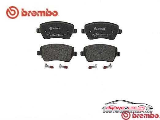 Achat de BREMBO P 68 033 Kit de plaquettes de frein, frein à disque pas chères