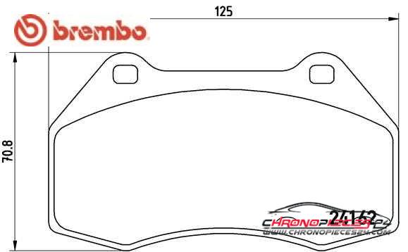 Achat de BREMBO P 68 036 Kit de plaquettes de frein, frein à disque pas chères