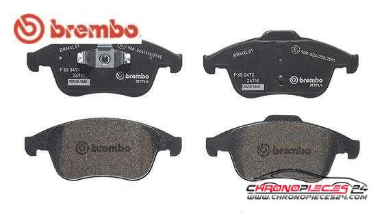 Achat de BREMBO P 68 047X Kit de plaquettes de frein, frein à disque pas chères