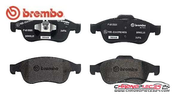 Achat de BREMBO P 68 050X Kit de plaquettes de frein, frein à disque pas chères