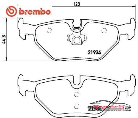 Achat de BREMBO P 71 006 Kit de plaquettes de frein, frein à disque pas chères