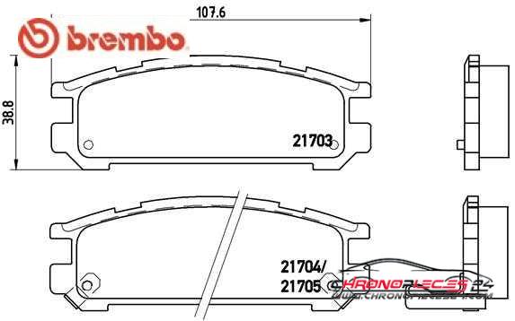 Achat de BREMBO P 78 005 Kit de plaquettes de frein, frein à disque pas chères