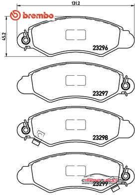 Achat de BREMBO P 78 012 Kit de plaquettes de frein, frein à disque pas chères