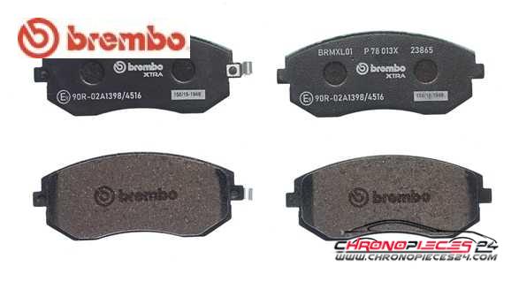 Achat de BREMBO P 78 013X Kit de plaquettes de frein, frein à disque pas chères