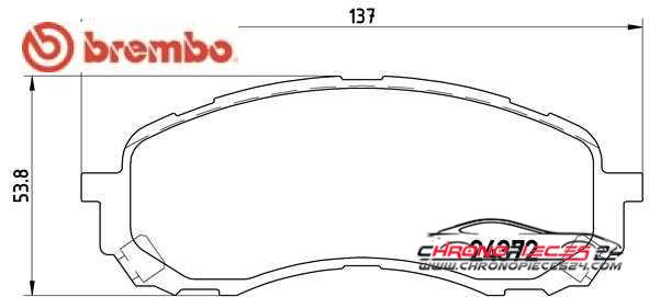 Achat de BREMBO P 78 015 Kit de plaquettes de frein, frein à disque pas chères