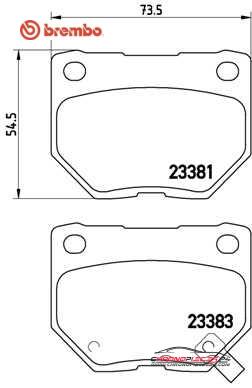 Achat de BREMBO P 78 016 Kit de plaquettes de frein, frein à disque pas chères