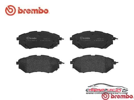 Achat de BREMBO P 78 017 Kit de plaquettes de frein, frein à disque pas chères