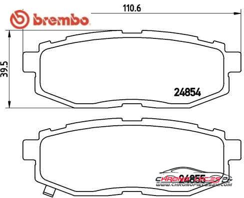 Achat de BREMBO P 78 018 Kit de plaquettes de frein, frein à disque pas chères