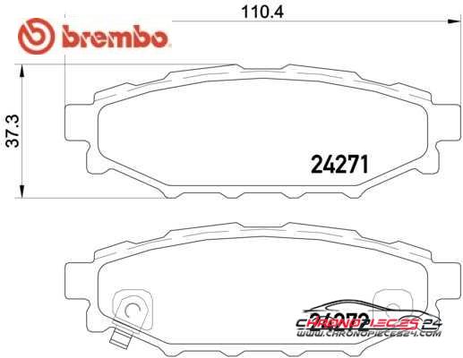 Achat de BREMBO P 78 020 Kit de plaquettes de frein, frein à disque pas chères