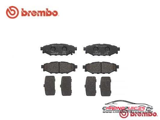 Achat de BREMBO P 78 020 Kit de plaquettes de frein, frein à disque pas chères