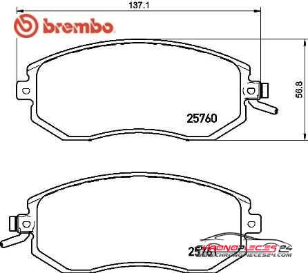 Achat de BREMBO P 78 021 Kit de plaquettes de frein, frein à disque pas chères