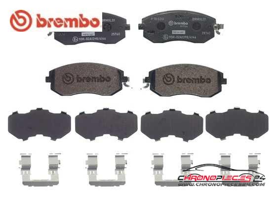 Achat de BREMBO P 78 021X Kit de plaquettes de frein, frein à disque pas chères